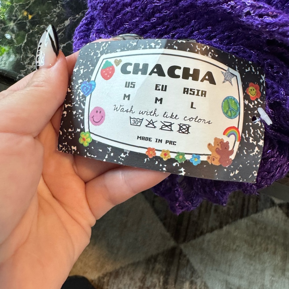 Purple Knit Two-Piece Set - Picture 3 of 3